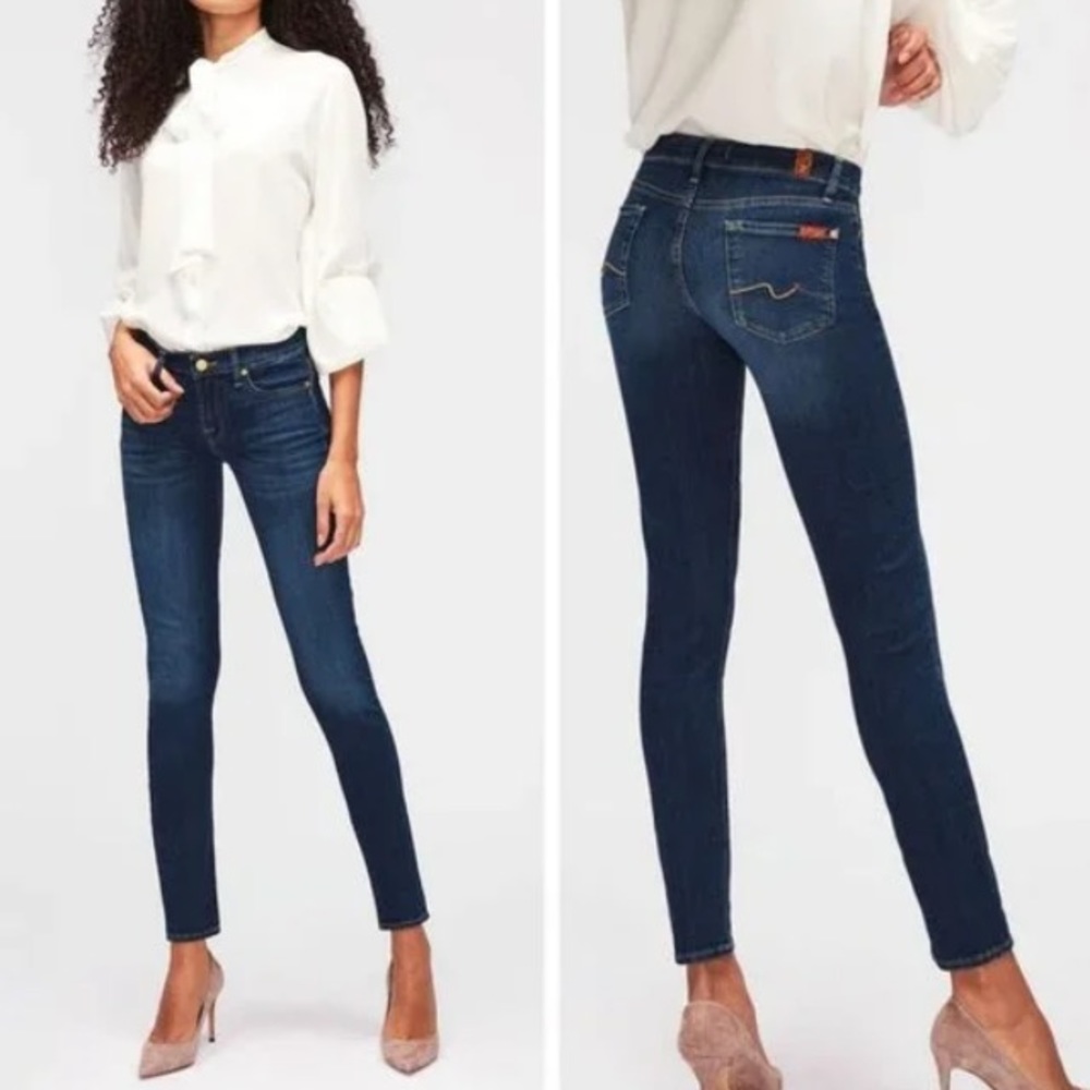 7 FOR ALL MANKIND ANKLE SKINNY JEANS